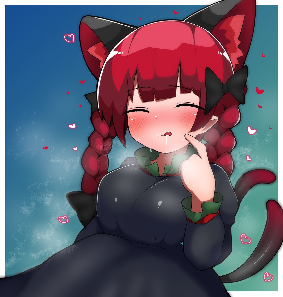 hari_oekaki3's tweet image. ＃東方Project　＃火焔猫燐
お燐ちゃん