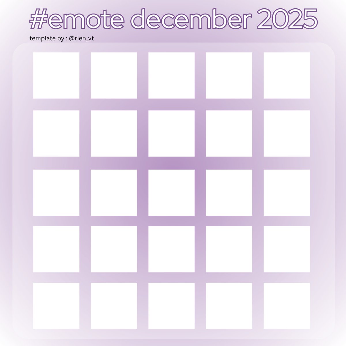 💜Emote💜
For December, I decided to draw as much emotes as I can for fun / good practice! 

I mainly want to experiment until I find a good style

If you're interested feel free to use my template :> 
------------------------------------------
#Vtuber #artist #emote #VtuberEN