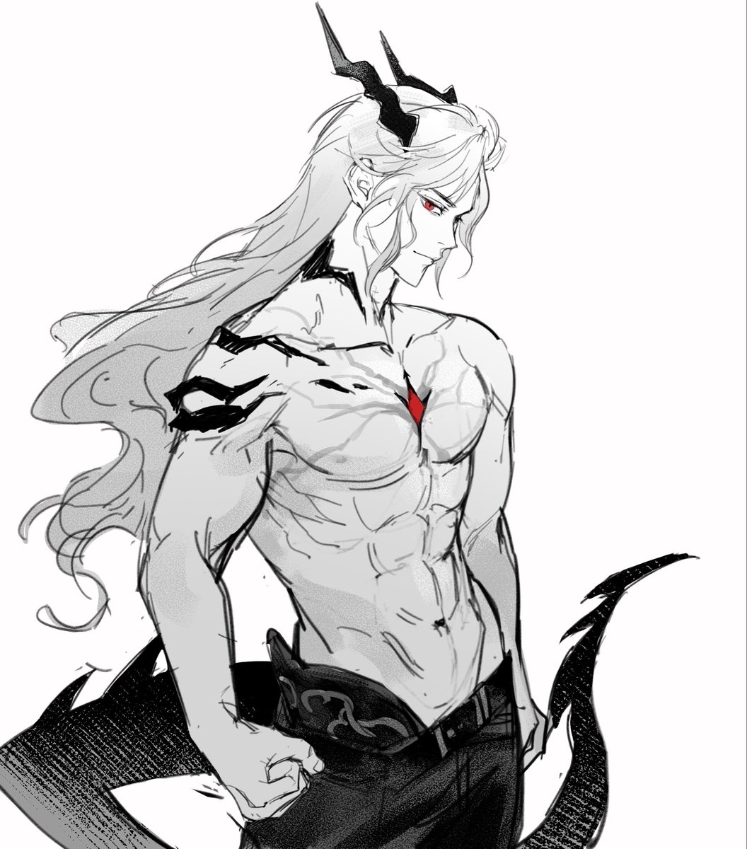 「I'm not alone.Within my soul,I carry my beloved.」
「我并不孤独，我的灵魂里，有我的爱人」
#Sylus #秦彻 #恋と深空