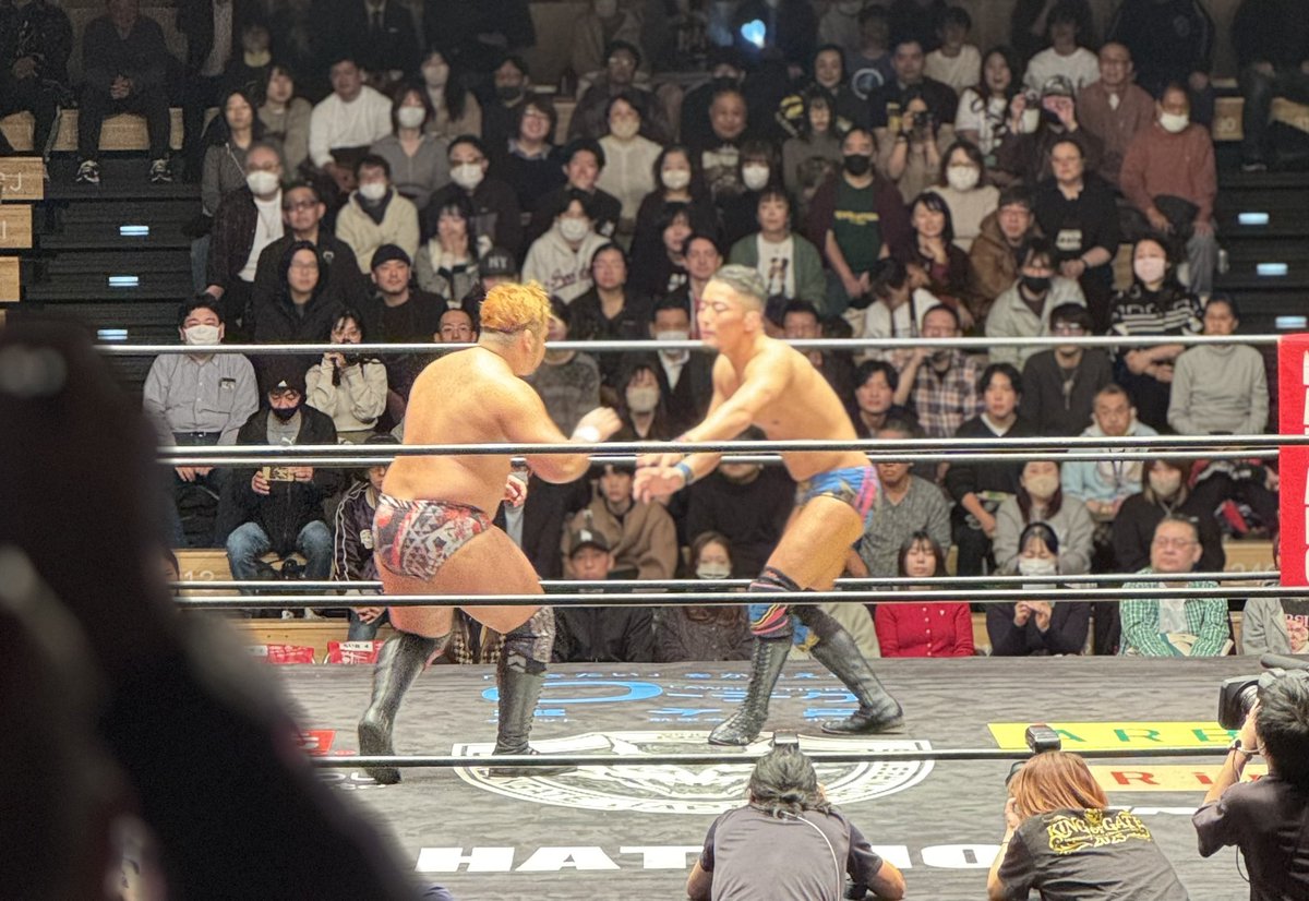 DGシングルトーナメント準決勝
絶対に吉岡から勝ってほしいISHIN君が戦略勝ちで最高！今日のチケ代元とった🥳

Iもっとシングルも自分が前に出る試合も見たいッッ　#dragongate