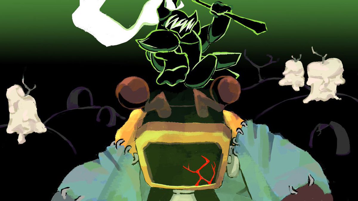 X_Dark_Eye_X's tweet image. Oh, by the way, I made these arts for the Worldsmith video. 

#deltarune 
#chapterrewritten