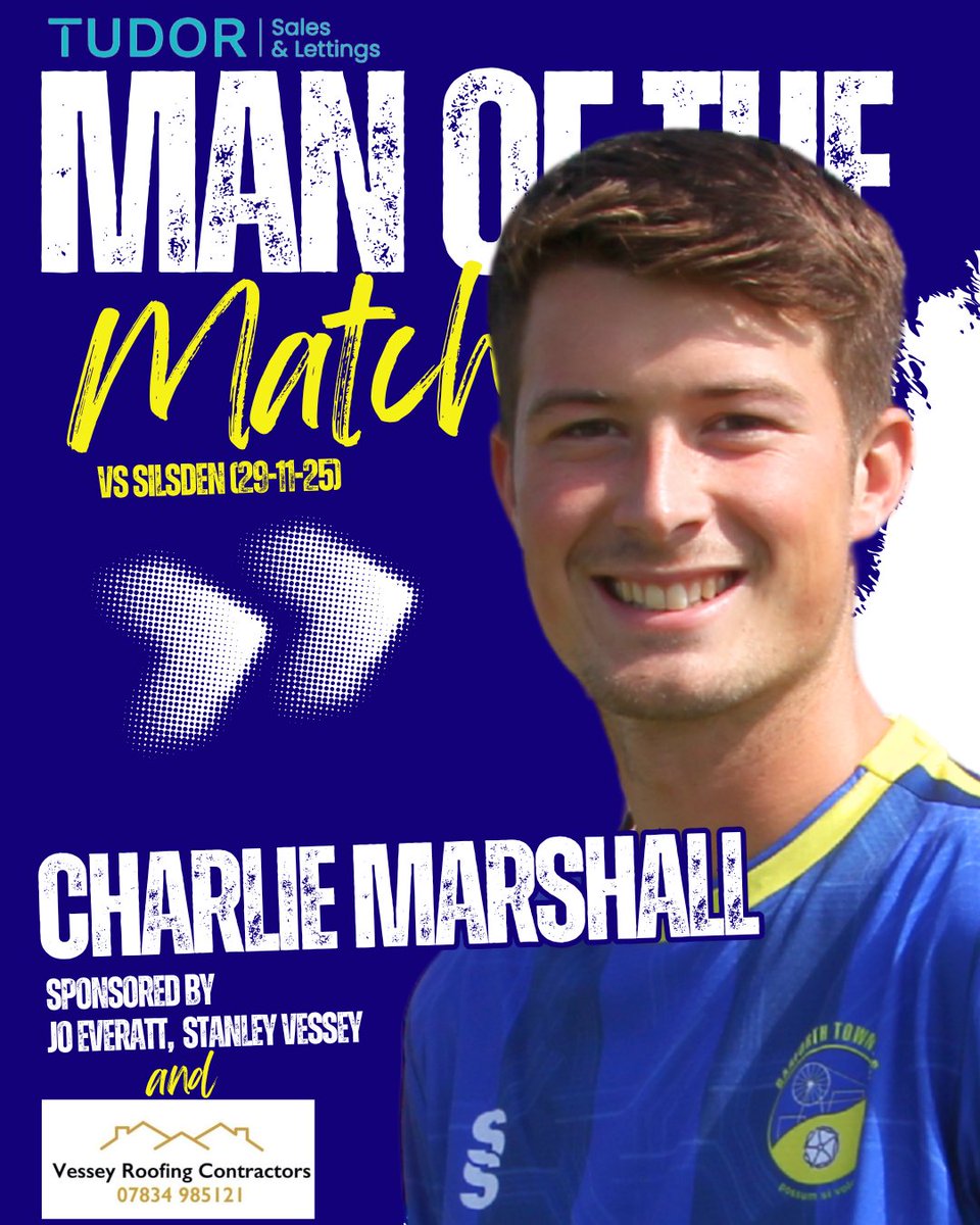 Saturdays man of the match went to <a href="/CharlieMarshy7/">Charlie Marshall</a> for leading the line brilliantly, creating opportunities and capping his performance with a goal 👏