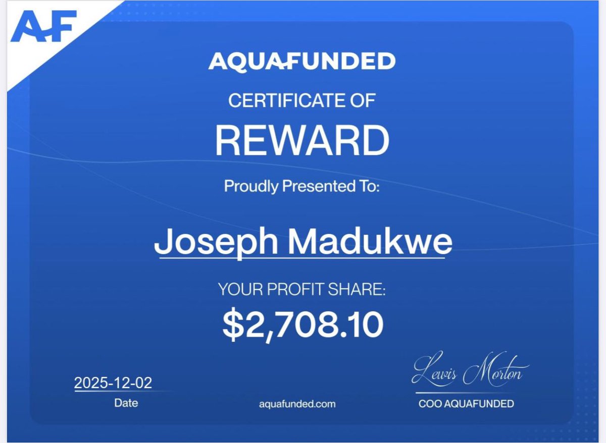 Joserioforex's tweet image. I said it and I did it, thanks to @AquaFunded for the swift payout.

Aquafunded is currently running a massive 40% off use this link below to purchase an account.
checkout.aquafunded.com/ref/1865/