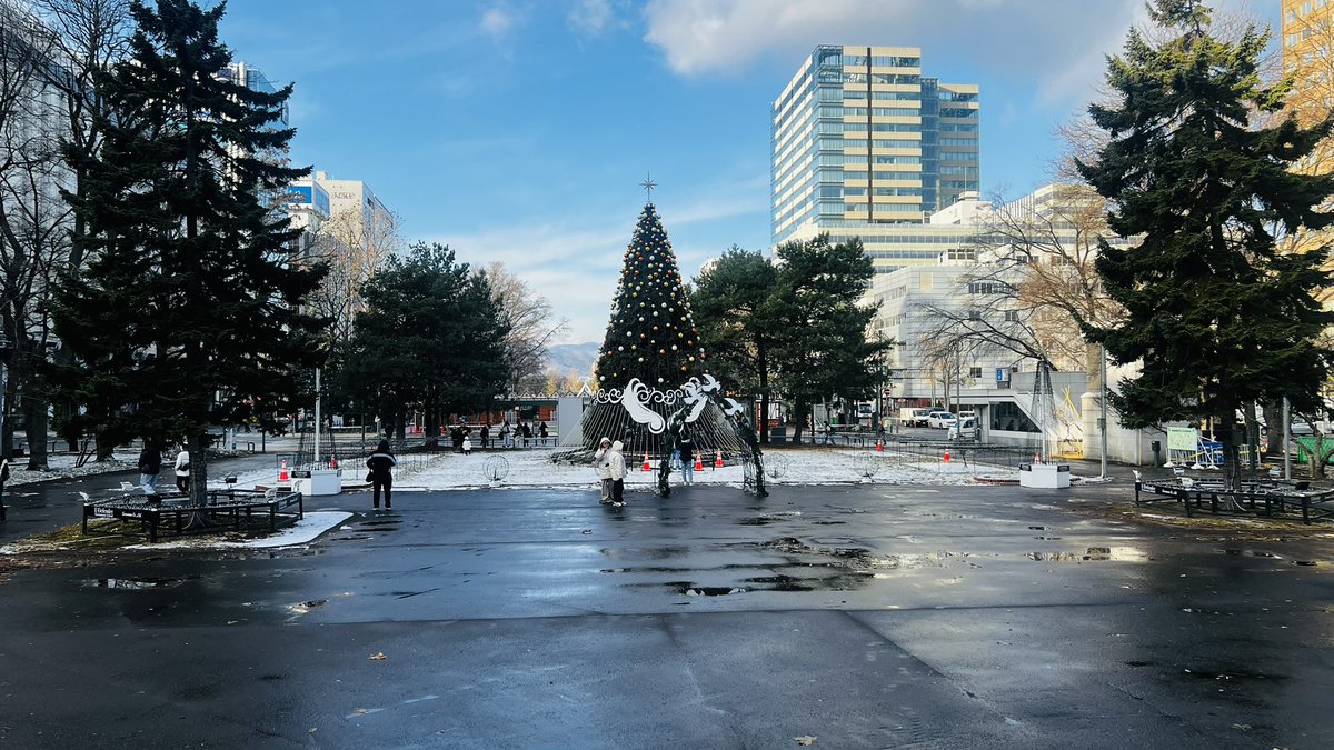 一面！銀世界☃️ #ゆっきーと北海道の旅