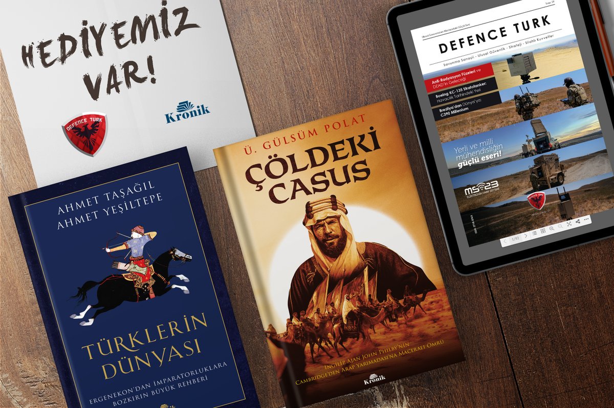 🛡️🇹🇷Defence Turk Dergi 29. Sayı ile birlikte 4 kişiye kitap seti hediye ediyoruz! 

📍Katılım şartı: <a href="/KronikKitap/">Kronik Kitap</a> ve <a href="/Defence_Turk/">Defence Turk</a> hesaplarını takip edip gönderiyi yeniden göndermek. 
📅Talihliler, 6 Aralık Cumartesi günü açıklanacak.