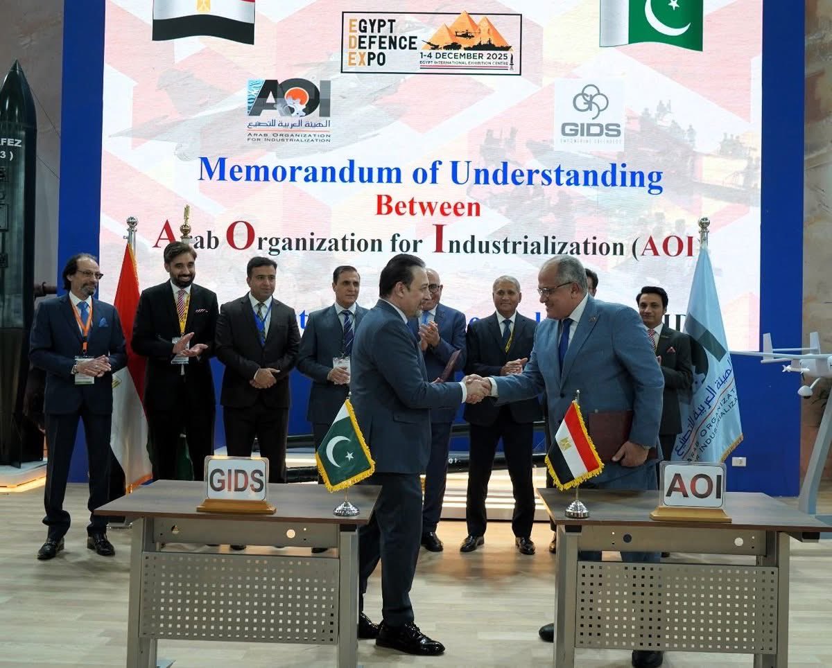 Foad2442's tweet image. 🌠توقيع إتفاقية شراكة وتعاون بين الهيئة العربية للتصنيع (AOI) وشركة الحلول الصناعية والدفاعية GIDS المملوكة للدولة ف باكستان بهدف تعزيز التعاون ف مجال الدفاع والصناعة…و توسيع نطاق تبادل التكنولوجيا وإستكشاف فرص التطوير المشترك ف مختلف الأنظمة المتقدمة.

#الجيش_المصري_عزنا_وفخرنا