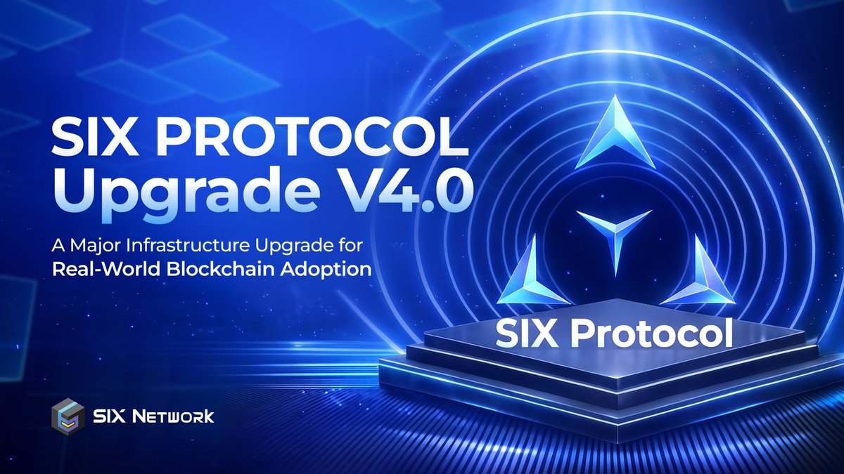 theSIXnetwork's tweet image. 📦🔷 SIX Protocol Officially Upgrades to Version 4.0
Enhancing Core Performance and Enabling Enterprise-Grade Capabilities

⬆️ SIX Network has fully upgraded #SIXProtocol, its #Layer1 blockchain infrastructure, to Version 4.0. This is a major network upgrade that elevates the…