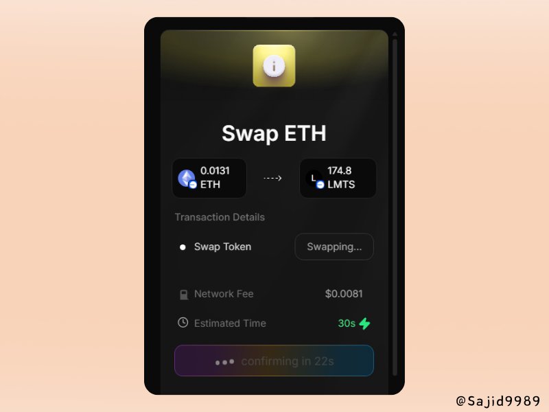 sajid9989's tweet image. Bought $LMTS using @useTria wallet swap.

The transaction was smooth and fast.

You don't need to worry about gas fees 

Tria Swap is becoming my go-to platform nowadays.

Every swap counts on tria mindshare leaderboard
