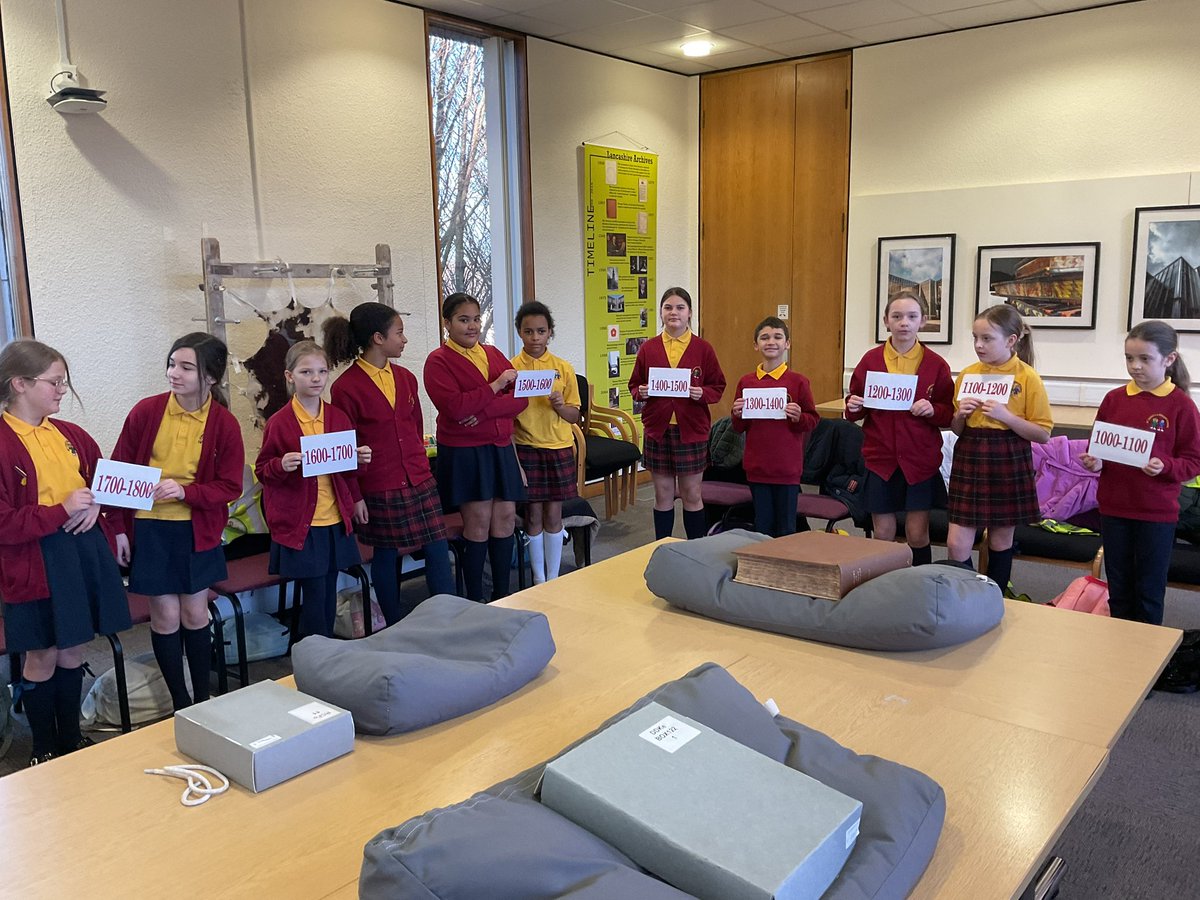 Arrived at the <a href="/LancashireCC/">Lancashire County Council</a> #Archives for our annual visit as part of the <a href="/StJamesYear6/">Chorley St James Year 6</a> unit on the #historyofbooks
which always makes me think <a href="/TheRestHistory/">The Rest Is History</a> should do a series of episodes with that title! <a href="/dcsandbrook/">Dominic Sandbrook</a> <a href="/holland_tom/">Tom Holland</a> <a href="/daisychristo/">Daisy Christodoulou</a> #History