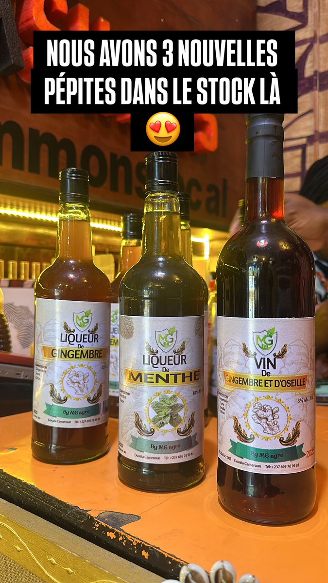 Envie d’un bon vin ? MG AGRO est là ! ✨

📌La vitrine des marques camerounaises - Achetez local, vivez l’original🇨🇲