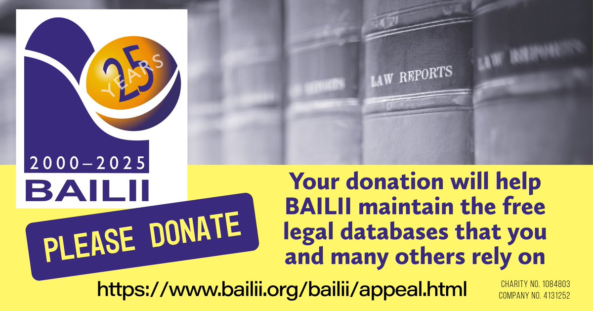 Support BAILII tweet media