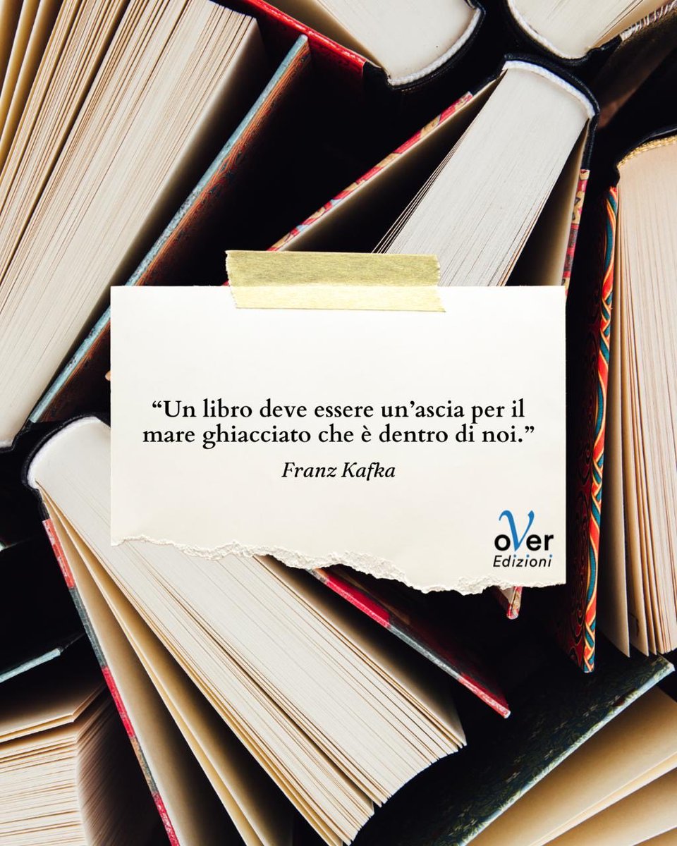 “Un libro deve essere un’ascia per il mare ghiacciato che è dentro di noi.”
— Franz Kafka

Ci sono libri che non si leggono soltanto: arrivano, colpiscono, rompono silenzi interiori.
Sono le nostre piccole “asce” per ricominciare.