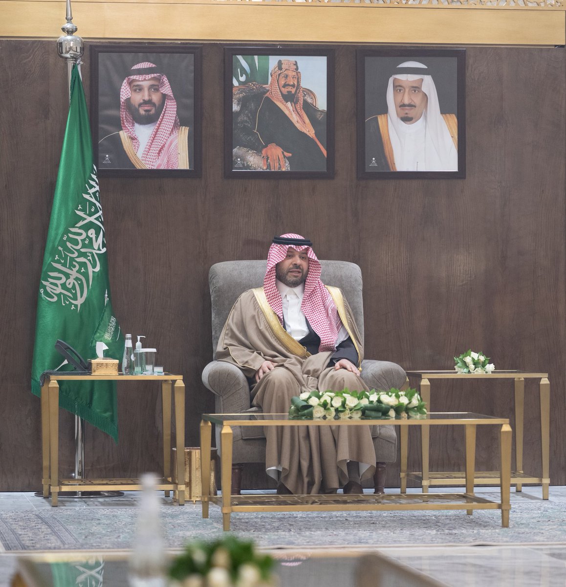 NorthborderSA's tweet image. سمو #أمير_الحدود_الشمالية يستقبل وكيل وزارة الداخلية ووكلاء إمارات المناطق .

spa.gov.sa/N2457762