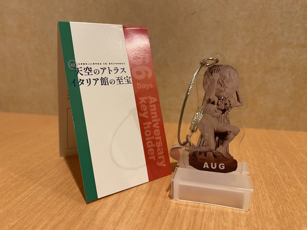 アトラスのアクリルキーホルダー #イタリア館の至宝展