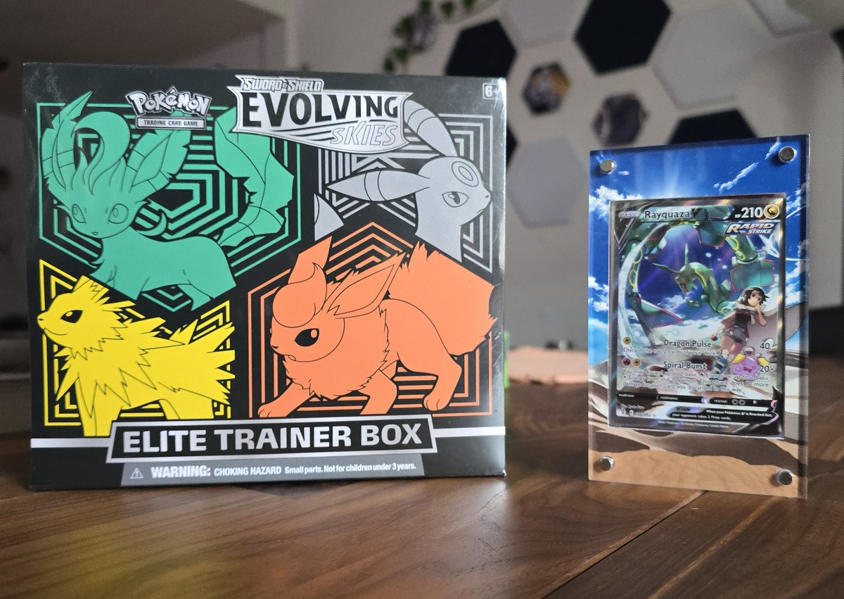 Nerd_Gasms's tweet photo. 🧇 Evolving Skies x Rayquaza V Waffle 🧇 

**UPDATED**

Winner takes both items. Item ships insured.  

$10 a spot | 70 spots 
No limit on spots, no limit on gifts

Last one standing on Wheel Of Death live on X

No Payment until  full.

‼️RT FOR A CHANCE AT A FREE ENTRY ‼️ https://t.co/BmZw67OuGH