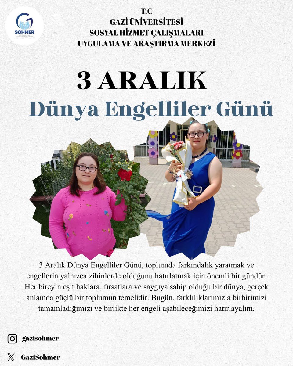 3 Aralık Dünya Engelliler Günü✨