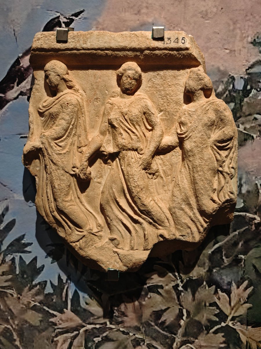 This #ReliefWednesday at the exhibition "La Grecia a Roma" at the #CapitolineMuseums, we're admiring an #Attic #relief of dancing #nymphs  from 390-380 BCE, on loan from the #VaticanMuseums. Perhaps from a funeral stela, this dance might be a reminder of how quickly time passes.