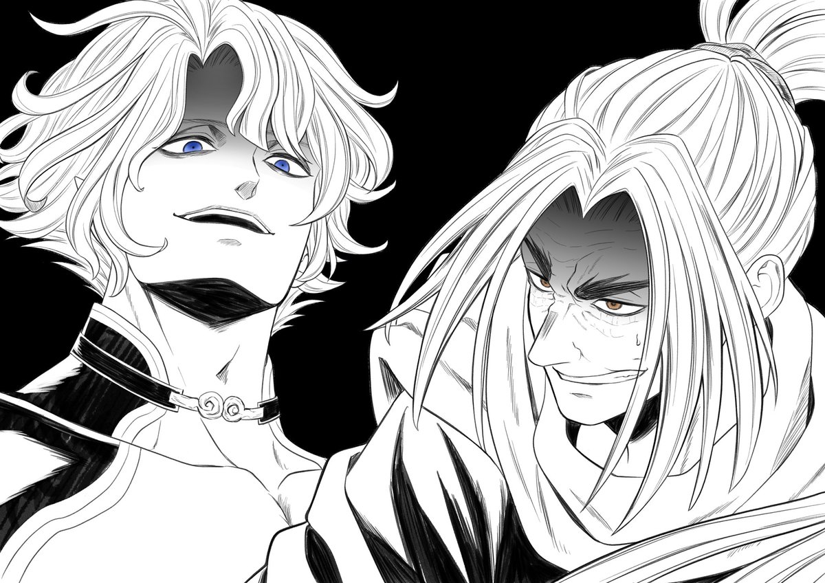 佐々木さん描いてみたいと思って挑戦した。
いつの間にかポセさんも描いてた。