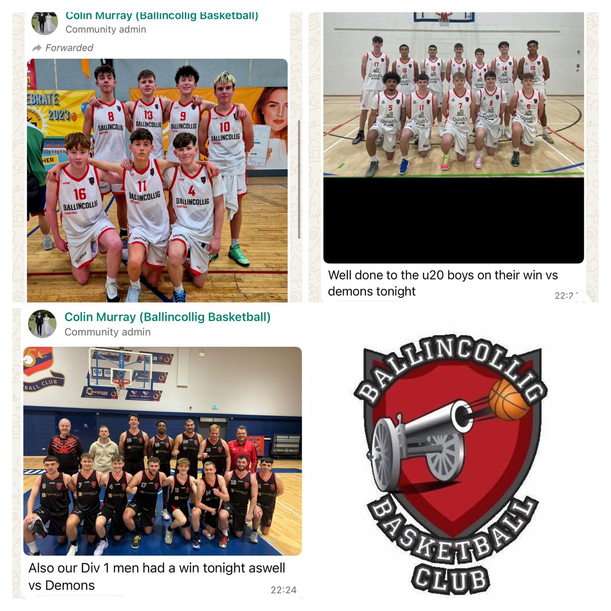 DanJCB001's tweet photo. What an amazing Club @BallincolligB is with WINS yesterday evening for #MU16 A vs @cobhbasketball (their 6th win in a row), #MU20 vs @Bluedemons_BC and Div 1 Men vs @Bluedemons_BC๐๐๐ฅ๐โซ๏ธ๐ด๐ #UpTheVillage #bbc #BIDL #BallincolligBasketball #DominosMSL @BballIrl #Basketball https://t.co/JtxPq5P062