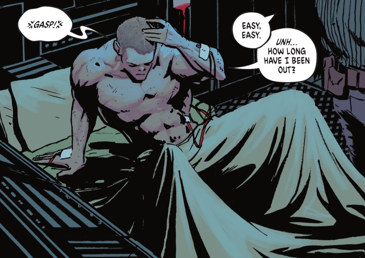 “Rough night…”