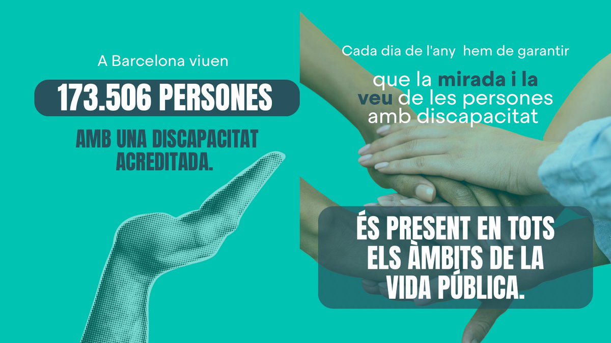 Avui, 3️⃣ de desembre, és el Dia Internacional de les Persones amb Discapacitat.

❤️ Tots els dies hem de garantir que la mirada i la veu de les persones amb discapacitat sigui present en tots els àmbits de la vida publica.
