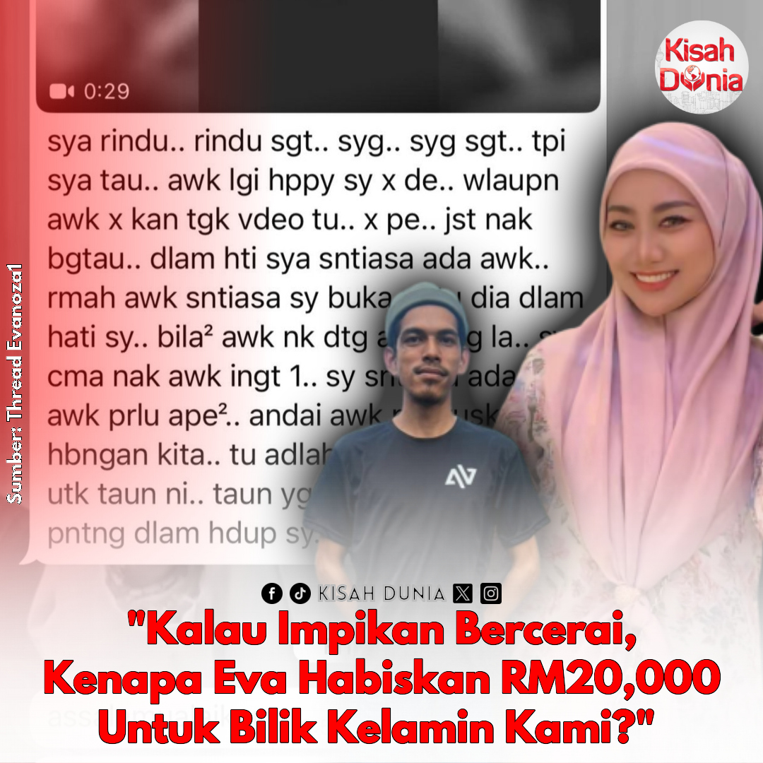 kisahdunia_com's tweet image. "Pasang langsir &amp;amp; aircond baru untuk MIL. Semalam katanya barang Eva akan dijual murah. Terima kasih buat saya macam ni" - EVANOZA (Bekas isteri Abang Viva)

Berita Penuh: kisahdunia.com/?p=551009

#evanozazakaria #abangviva #aib #moveon #diganggu #KisahDunia