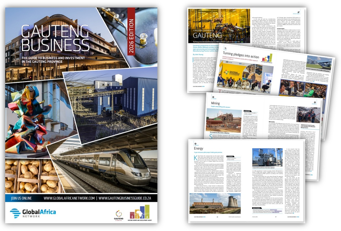 A new edition of the annual 𝑮𝒂𝒖𝒕𝒆𝒏𝒈 𝑩𝒖𝒔𝒊𝒏𝒆𝒔𝒔 journal is now available. Sharpen up your knowledge about the #economy of the region and gain insights into regional #business and #investment opportunities.

Read the 2026 edition eBook here >> webkiosk.globalafricanetwork.com/gauteng-busine…