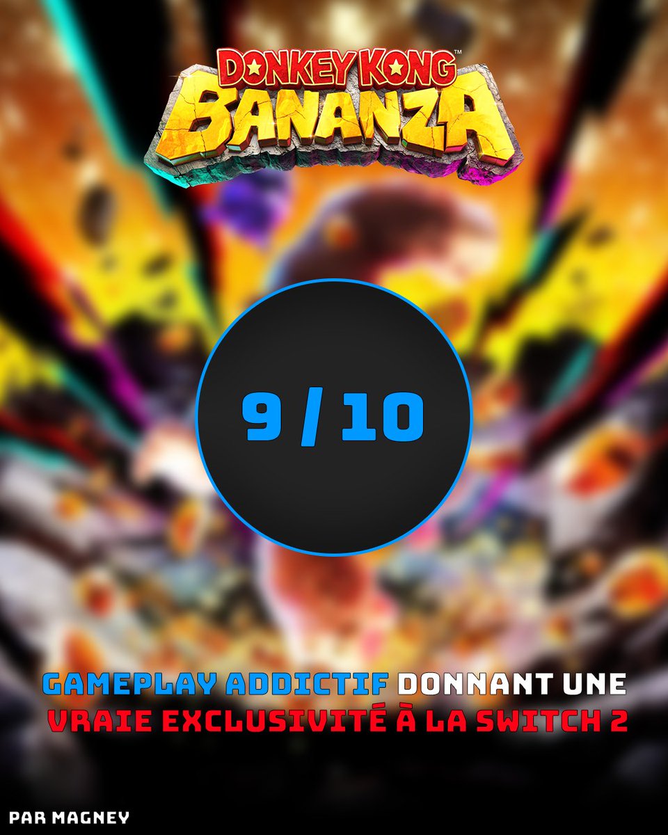 StoryGame_off's tweet photo. 🐵Donkey Kong Bananza

Est-ce vraiment Mario Kart World l'exclusivité tant attendue de lancement de la Nintendo Switch 2 ?

C'est ce qu'on vous dit dans notre review !

#NintendoSwitch2 #DonkeyKongBananza #Review https://t.co/OWHlbKJZee
