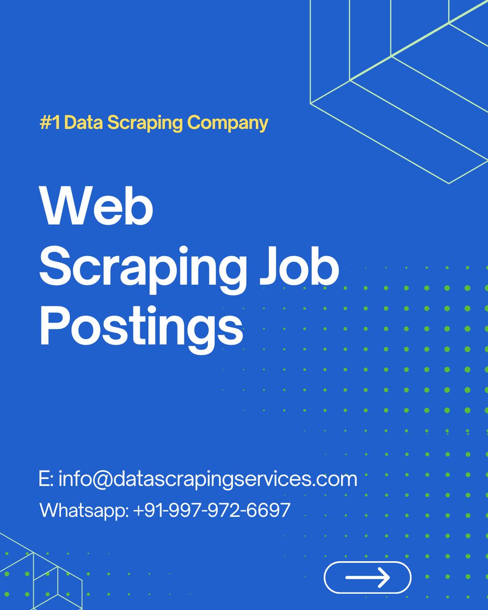 _datascraping's tweet image. Datascrapingservices.com delivers expert data extraction services that turn challenges into growth opportunities. Our scalable solutions ensure you stay ahead of the competition. Contact us at info@datascrapingservices.com. #ExpertDataExtraction #GrowthOpportunities