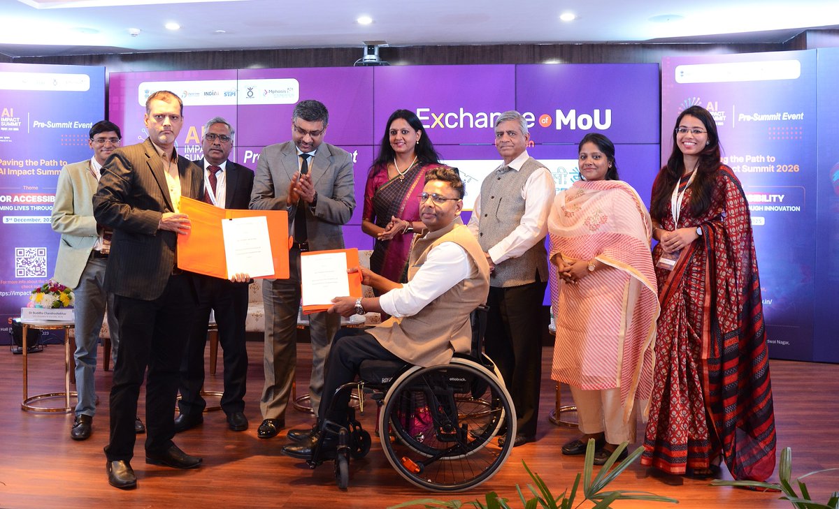 At the Pre-Summit Event of the India – AI Impact Summit 2026, organised by <a href="/stpiindia/">STPI</a>  in association with NCPEDP, we marked World Disability Day with the signing of an MoU between <a href="/stpiindia/">STPI</a> &amp; NCPEDP.

The MoU between NCPEDP and STPINEXT/STPI is essentially a formal partnership