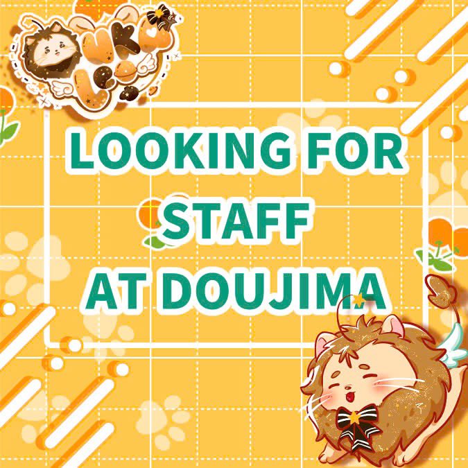 LOOKING FOR STAFF AT #doujimasg
Hi! I'm looking for 1 friendly Staff to help me out at Doumini 25 soon!
Who:
✨Knows well: HoYo Games, ORV, and Alien Stage.
✨Is friendly and enjoys talking to customers.
If you are interested, pls DM me now🦁#doumini2025 #doujimarket