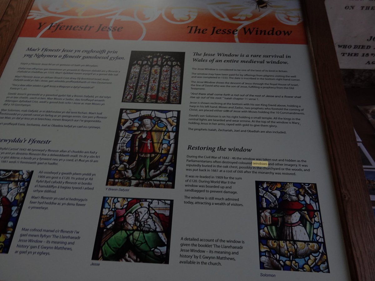 loosemum's tweet image. #AlphabetChallenge #WeekWforWindows The Jesse window St. Dyfnog’s church, North Wales