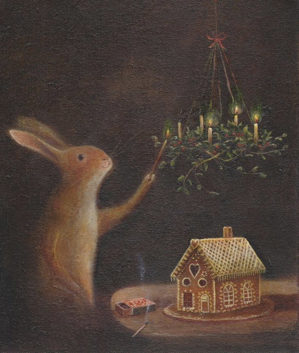 AnneLouiseAvery's tweet image. The Third Window. Five and twenty past four and Miss Rabbit and Grey Brock were settling down to tea. It was already dark outside and Miss Rabbit had lit the oil lamps and the little candles in the holly wreath which shone merrily in the dark parlour. It was the first time the…
