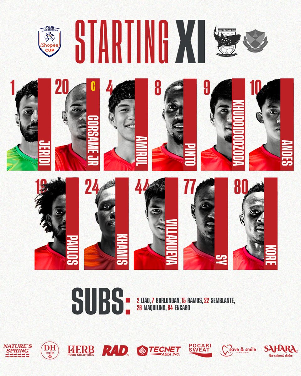 The island is ready. The XI is set.
Cebu FC steps onto the pitch with power and pride.
Let’s get to work, Sugbo. 🔥

#ASEANUtdFC #ShopeeCup #CebuFC #TaraCebu 🐋❤️