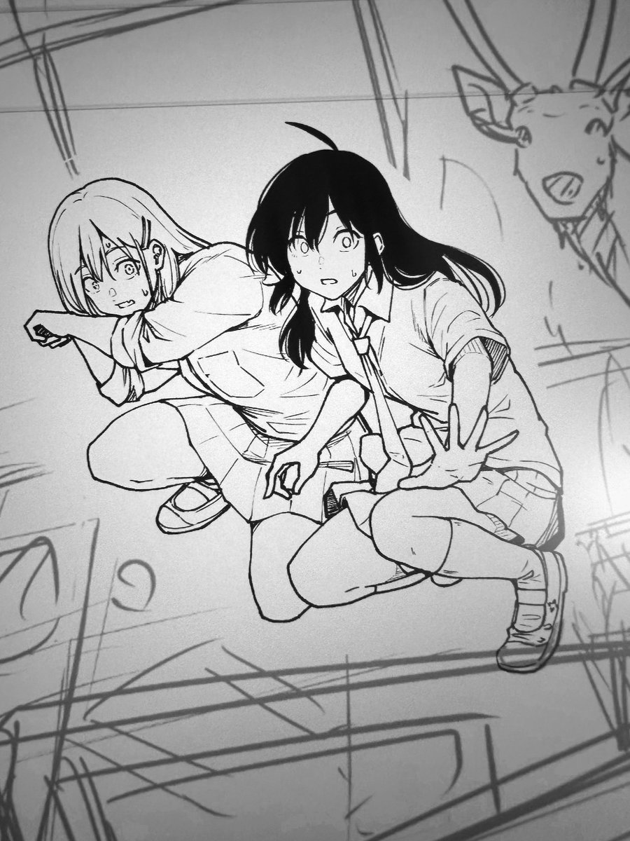 今日も1コマずつ。

早く背景の作画に移行せねばならぬな。
でも集中して描いてると、やっぱり楽しいね。 