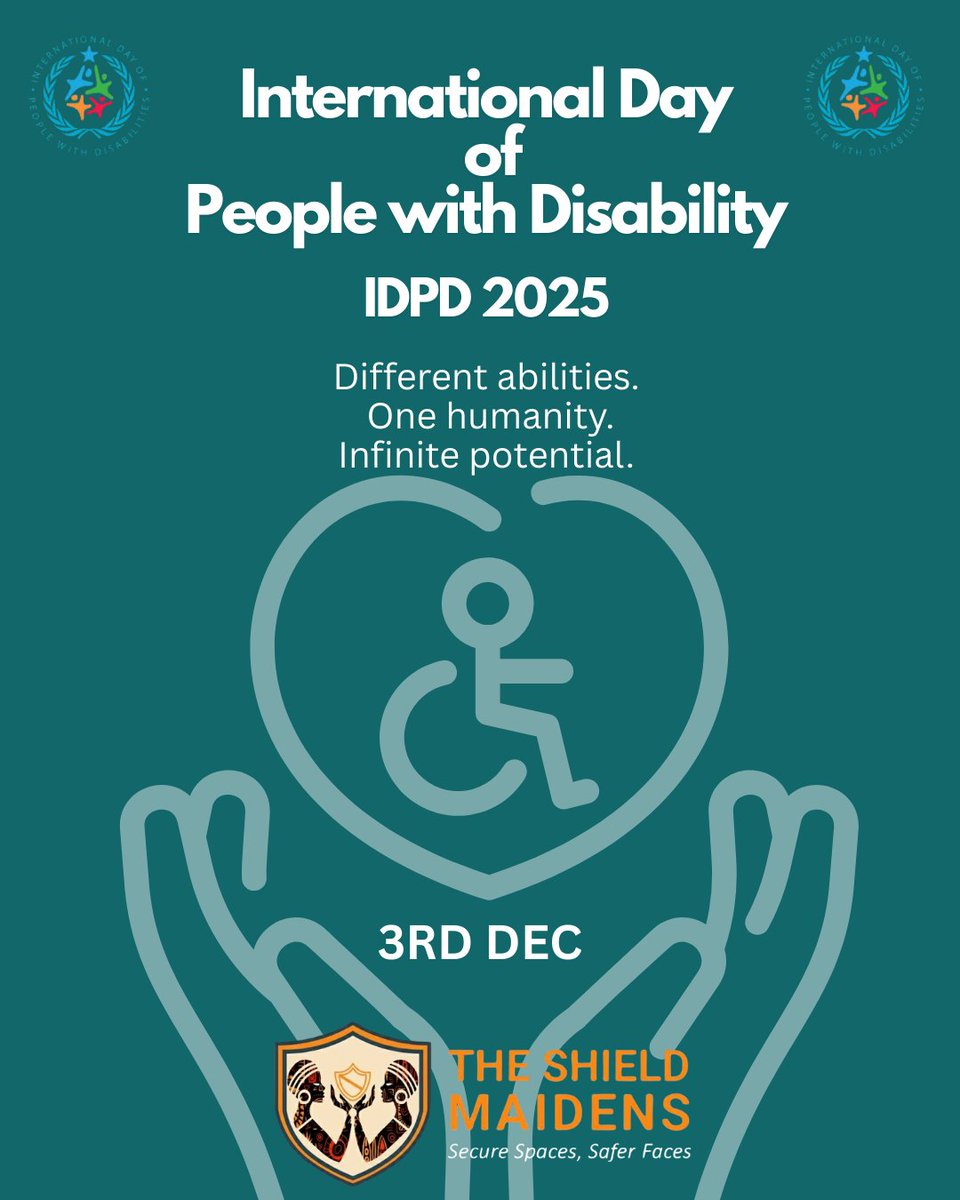 _shield_maidens's tweet photo. Today is the International Day of Persons with Disabilities.
Inclusion is not optional. Accessibility is a right.
Let’s create a world where every ability thrives. ♿🌍

#IDPD #AccessibilityMatters #InclusionForAll https://t.co/bdeOBtNh8w