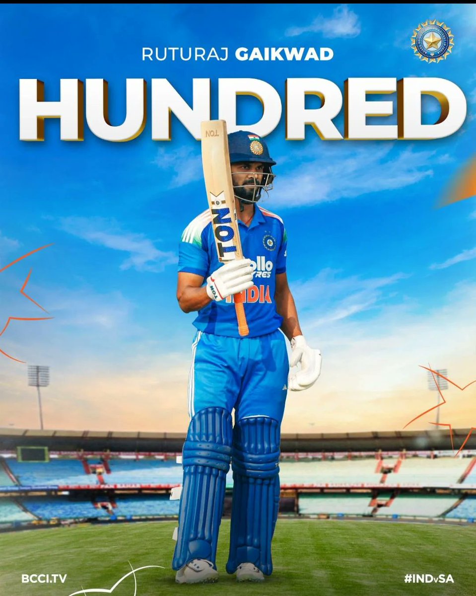 Maiden ODI century for Ruturaj Gaikwad