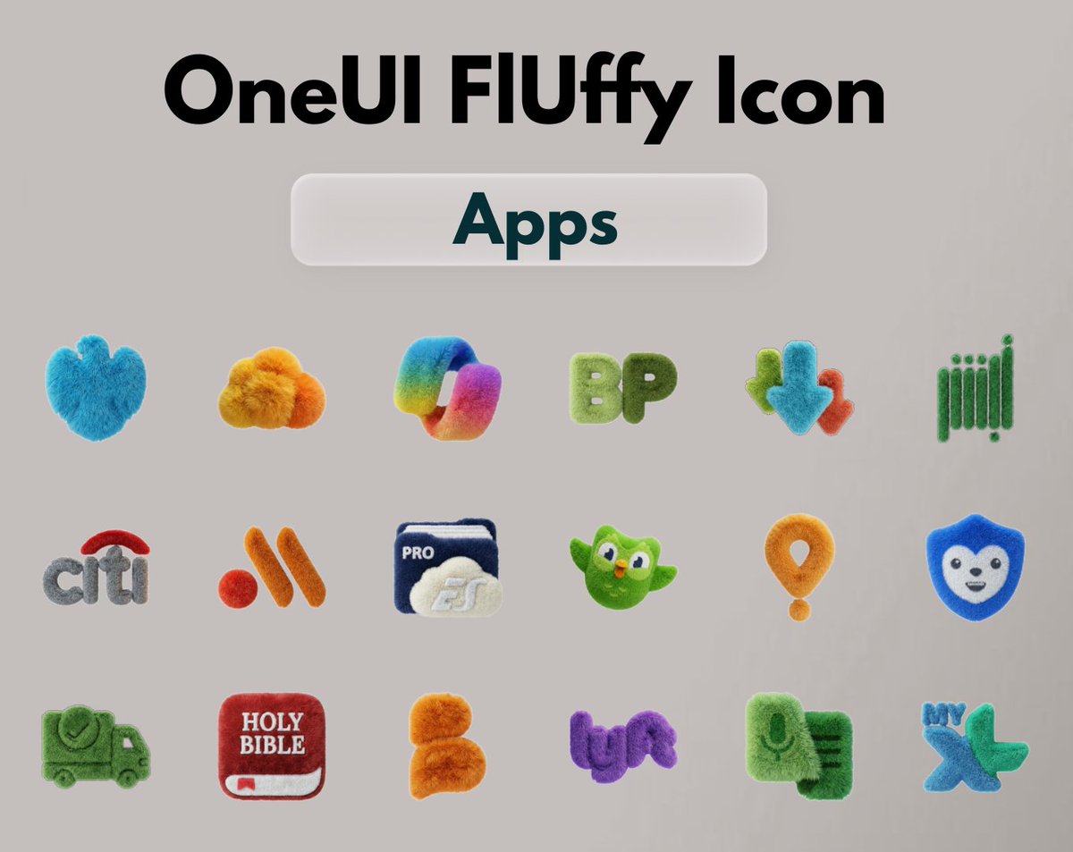 AndroidTools3's tweet image. 🚀 OneUI Fluffy Icon Pack is NOW LIVE on Google Play!

Here’s what you get inside:

✨ 1185+ Fluffy icons  
✨ Icon Requests OPEN for a limited time
✨ Professional Fluffy-style widgets  
✨ Exclusive Fluffy wallpapers  
✨ High-resolution, clean &amp;amp; modern look  

Get it:…