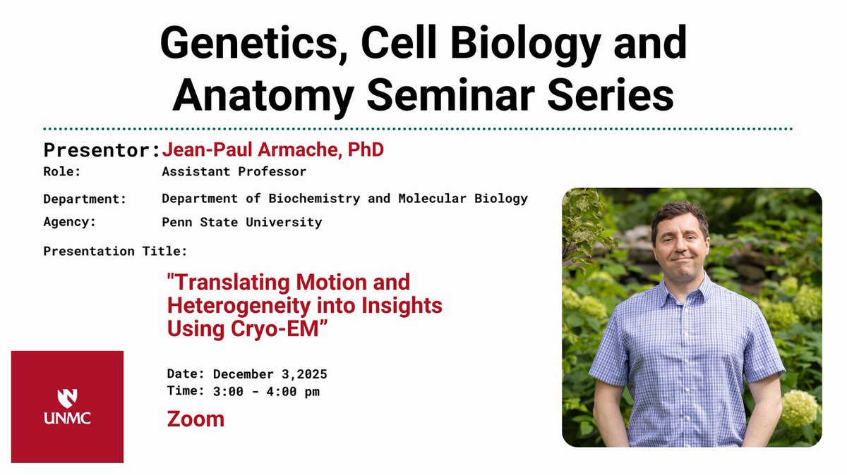 UNMC Dept of Genetics, Cell Biology & Anatomy tweet media
