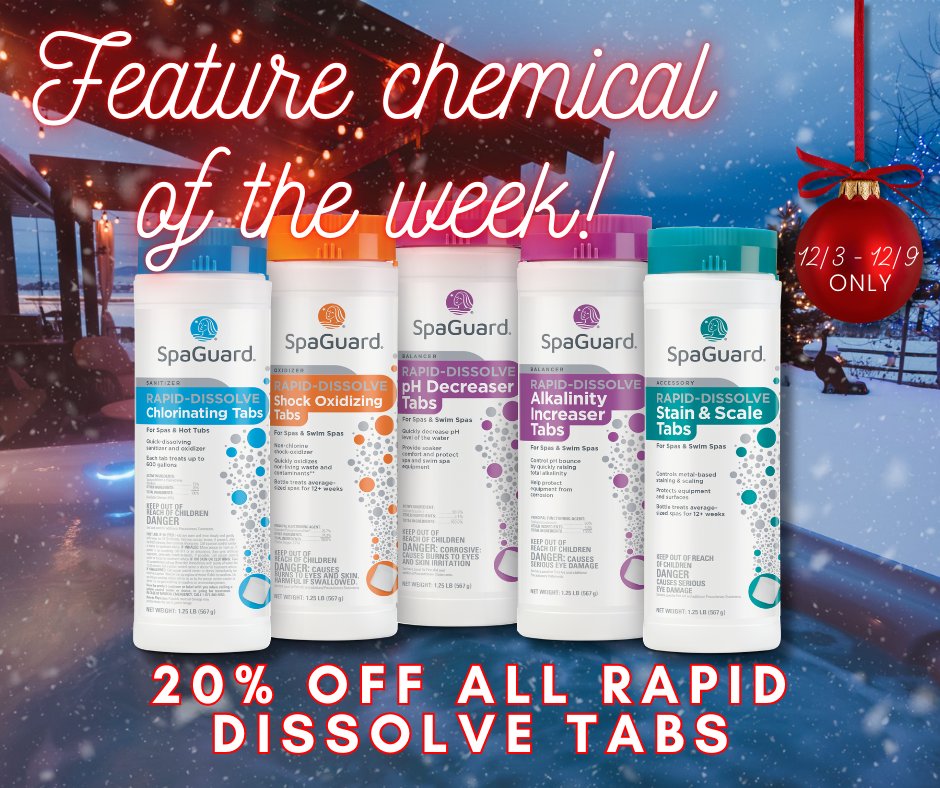 LeisurePoolJax's tweet image. Bundle up and save big on Rapid Dissolve tablets!
#SpaGuard #BioGuard