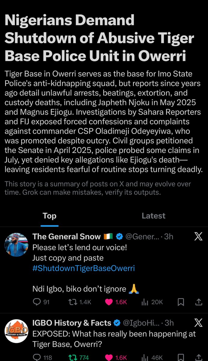 E no go trend ke!
#ShutdownTigerBaseOwerri