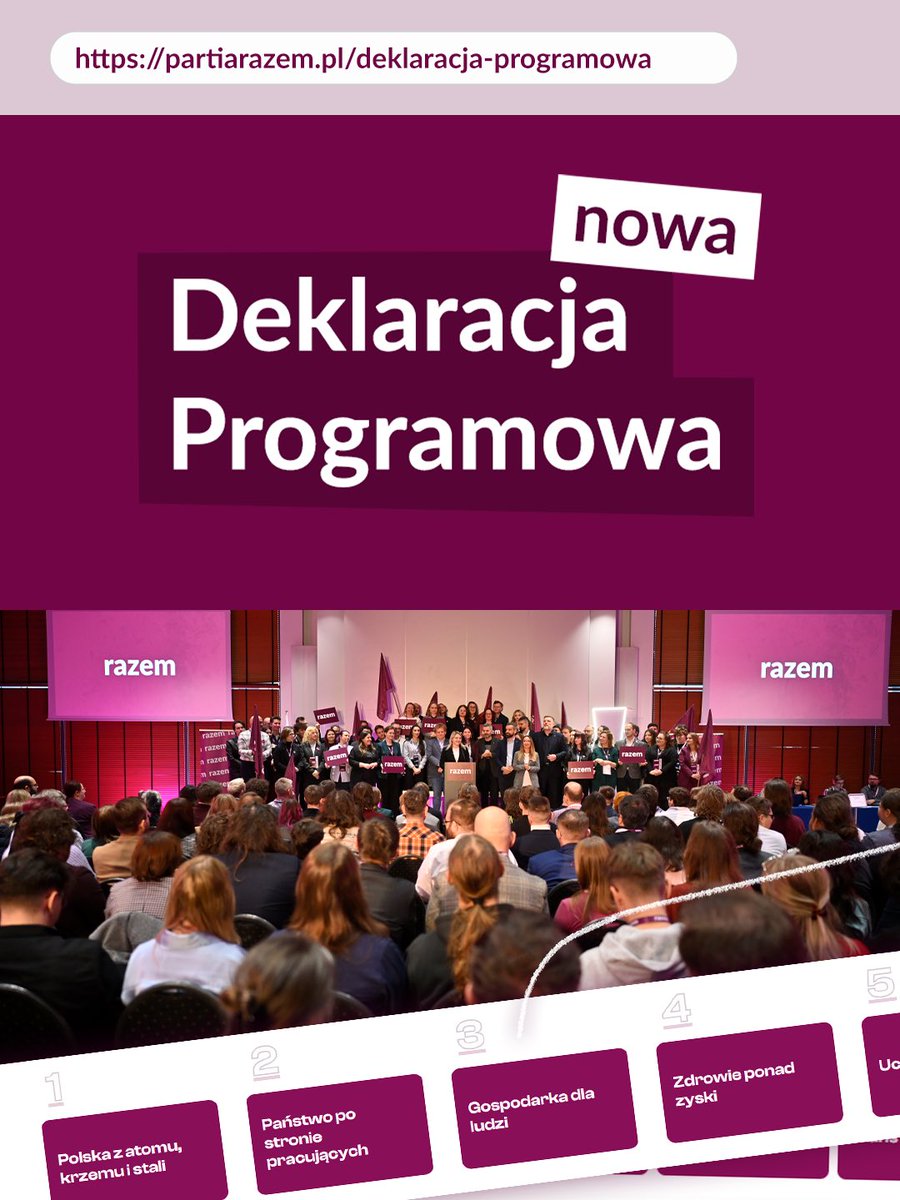 partiarazem's tweet image. Przeczytaj nową deklarację programową! 🔥