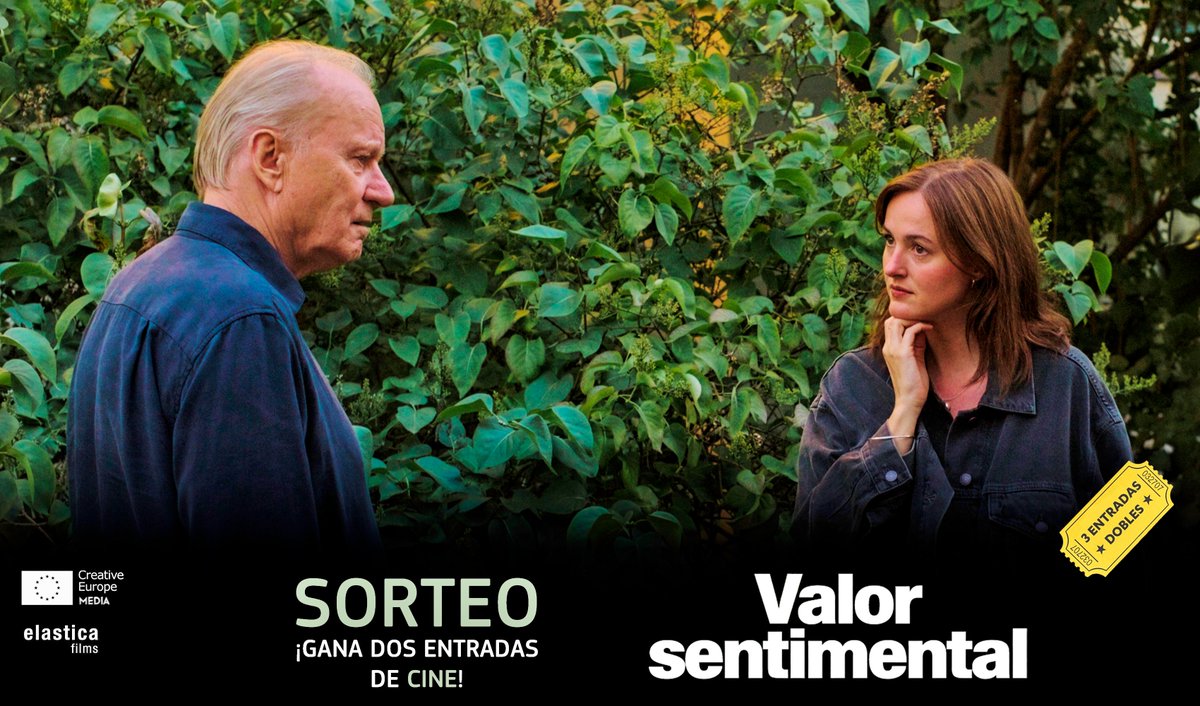 OficinaMEDIAEs's tweet image. ¡Última oportunidad!  

#Sorteo MEDIA: Gana dos entradas de cine para ver VALOR SENTIMENTAL, con un reparto de lujo que incluye a Stellan Skarsgård, Elle Fanning y Renate Reinsve.

¡Participa en Instagram! &amp;gt; tuit.es/Rrzgo

Estrena @ElasticaFilms.

#ValorSentimental