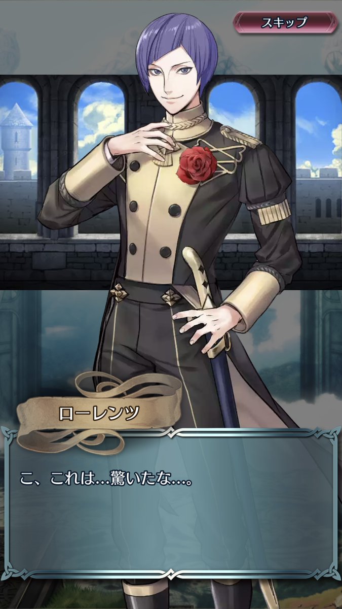 FE_Heroes_JP's tweet photo. 【 #想いを集めて 〜金色の明日へ〜】明日開幕！
異界で再会し、安堵する金鹿の学級のイグナーツさん、ラファエルさん、ローレンツさん。
アンナさんから「クラスメイトがあと一人いる」と紹介されたのは、5年後のリシテアさんで？

※続く投稿にて、各編の一部登場人物をご紹介します。

#FEヒーローズ