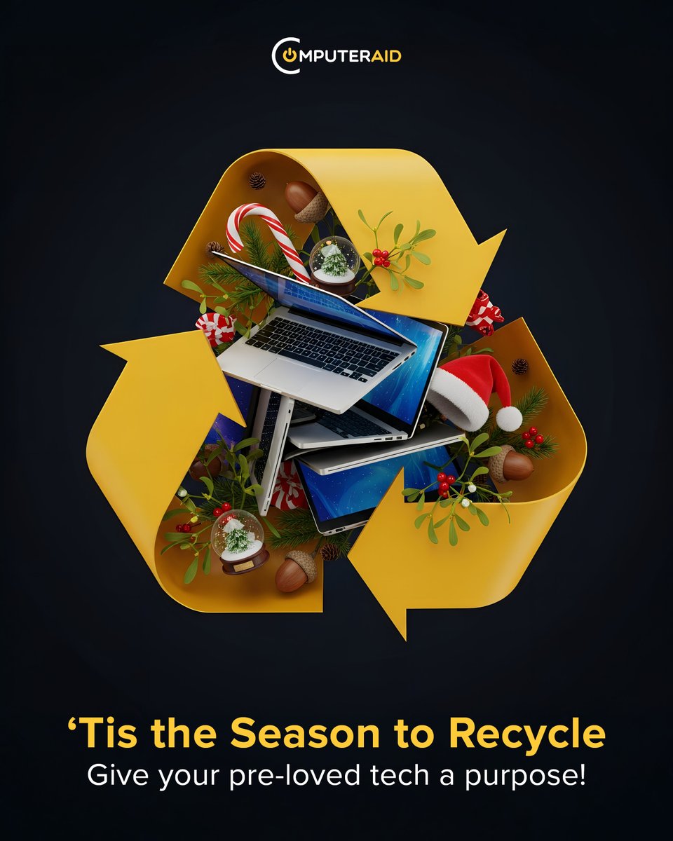 Computer_Aid's tweet image. Your unused devices could change someone’s future.

Our secure IT disposal service protects your data, cuts waste, and transforms reusable tech into life-changing resources for schools and communities.

This festive season, give your tech a new purpose. 

#DigitalInclusion #CA