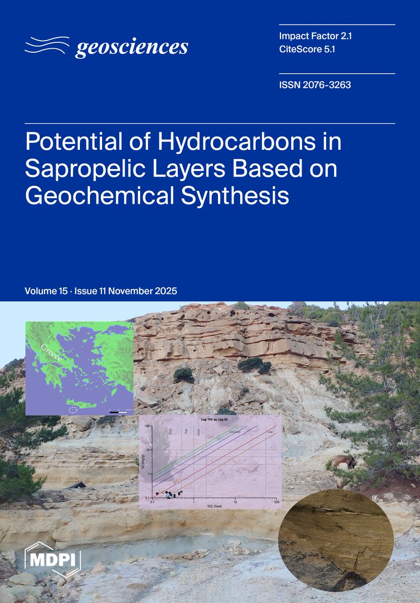 Geosciences_OA's tweet image. 📣 Geosciences, Volume 15, Issue 11 is online!

📚 Welcome to read all 35 published articles!
 
➡️ brnw.ch/21wY2r5 

📜Cover Article: "Potential of Hydrocarbons in Sapropelic Layers Based on Geochemical Synthesis”

📎 brnw.ch/21wY2r4