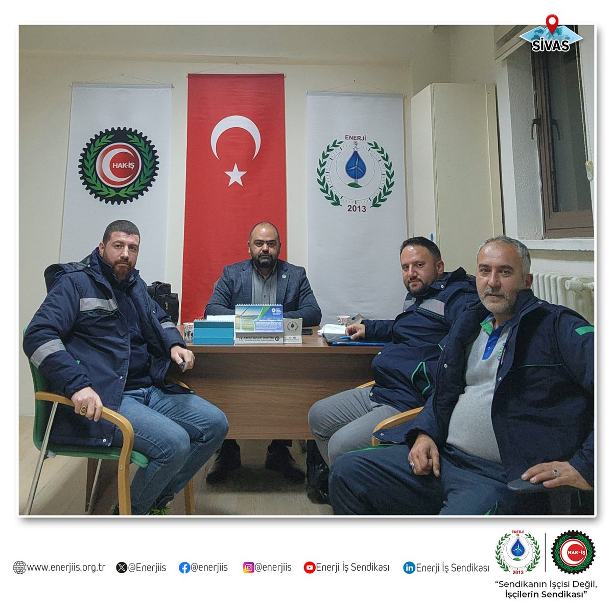 Genel Başkan Yardımcımız Sn. İsmail İZGİ, Çamlıbel Elektrik Dağıtım A.Ş. bünyesindeki temsilcilerimizle bir araya gelip, sendikal faaliyetler hakkında bilgilendirmeler yaptı.

Değerli temsilcilerimize şükranlarımızı sunuyor, çalışmalarında muvaffakiyetler diliyoruz.