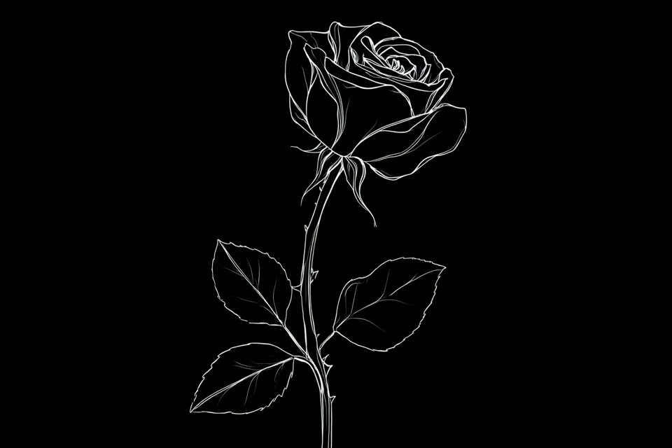 Minimalist line art examples