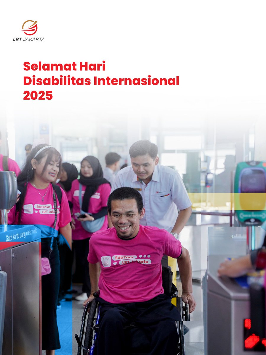 lrtjkt's tweet image. Keseruan Hari Disabilitas Internasional bersama LRT Jakarta #LRTJ