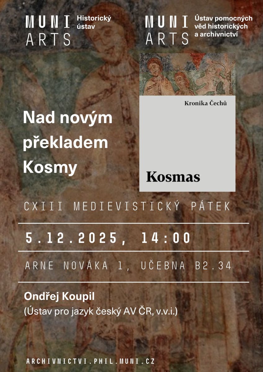OKoupil's tweet photo. Medievistický pátek, 5. 12. na FF v Brně. O překladatelské strategii. Vystoupí i historický komentátor David Kalhous. Veřejně přístupné — všichni zváni.
Česká knižnice, svazek 130. Nakladatelství Host. https://t.co/FjrKKKSj4j
